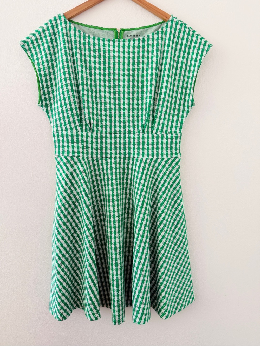 Kate Spade Jazzy Gingham Ponte Fiorella Dress - Picture 4 of 6